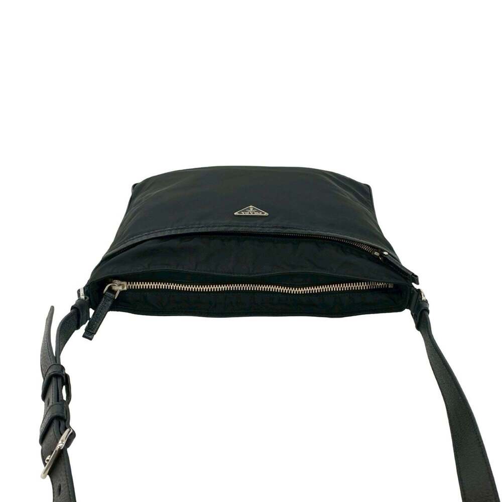 PRADA Black Leather Shoulder Bag - Picture 4 of 10